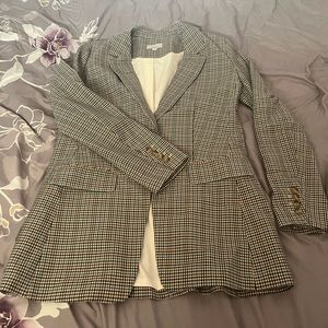 Loft Plaid Boyfriend Style Blazer